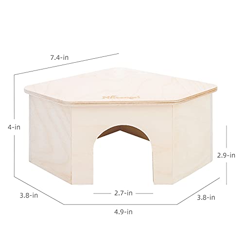 Niteangel Birch Chamber-Maze Hamster Hideout - Small Pets Woodland House Habitats Decor for Hamster Mice Gerbils Mouse - Image 5