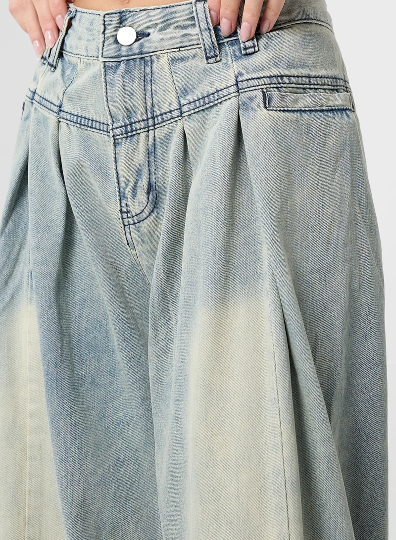 Ginger High Rise Wide Leg Jeans