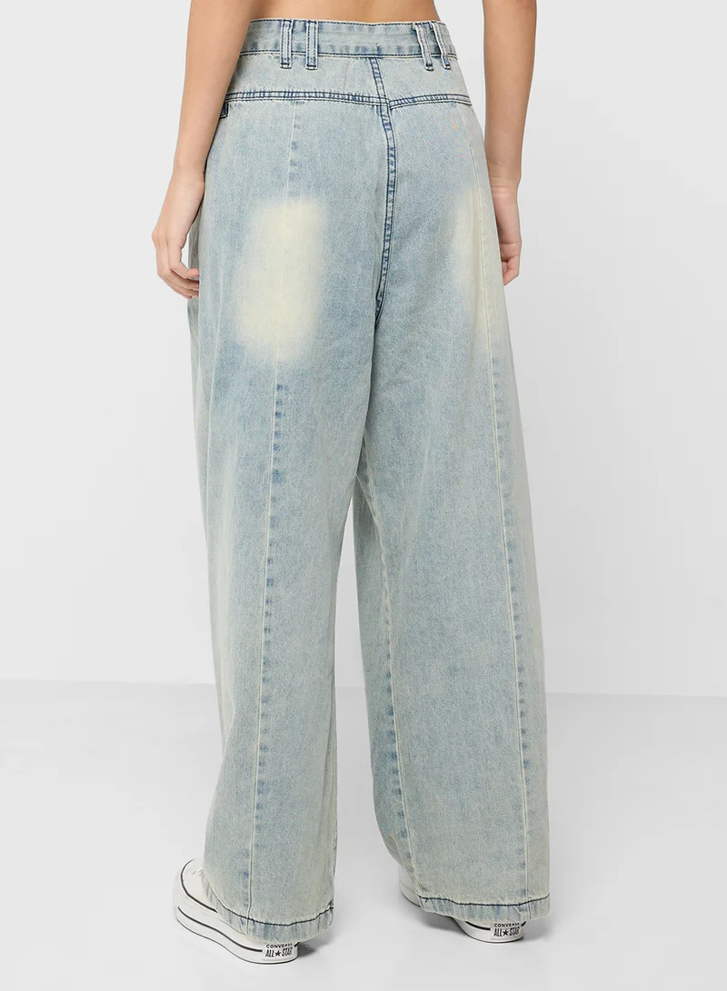 Ginger High Rise Wide Leg Jeans