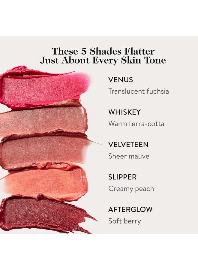goop Beauty Cream Blush | Sheer Pop of Color for Lips & Cheeks | Vitamin C, Vitamin E, & Safflower Oil | Natural Makeup for Glowing Skin | Paraben & Silicone Free | 0.5 oz | Velveteen - Sheer Mauve - Image 2
