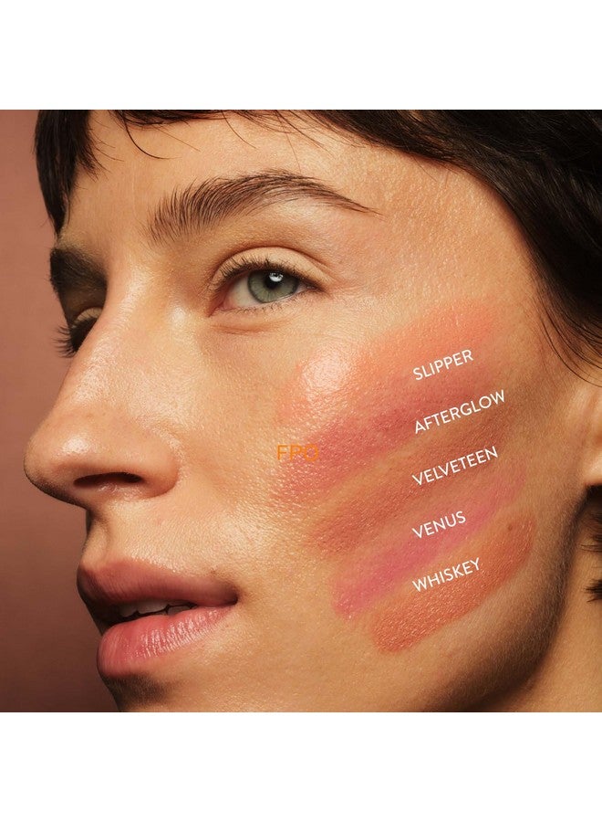 goop Beauty Cream Blush | Sheer Pop of Color for Lips & Cheeks | Vitamin C, Vitamin E, & Safflower Oil | Natural Makeup for Glowing Skin | Paraben & Silicone Free | 0.5 oz | Velveteen - Sheer Mauve - Image 5