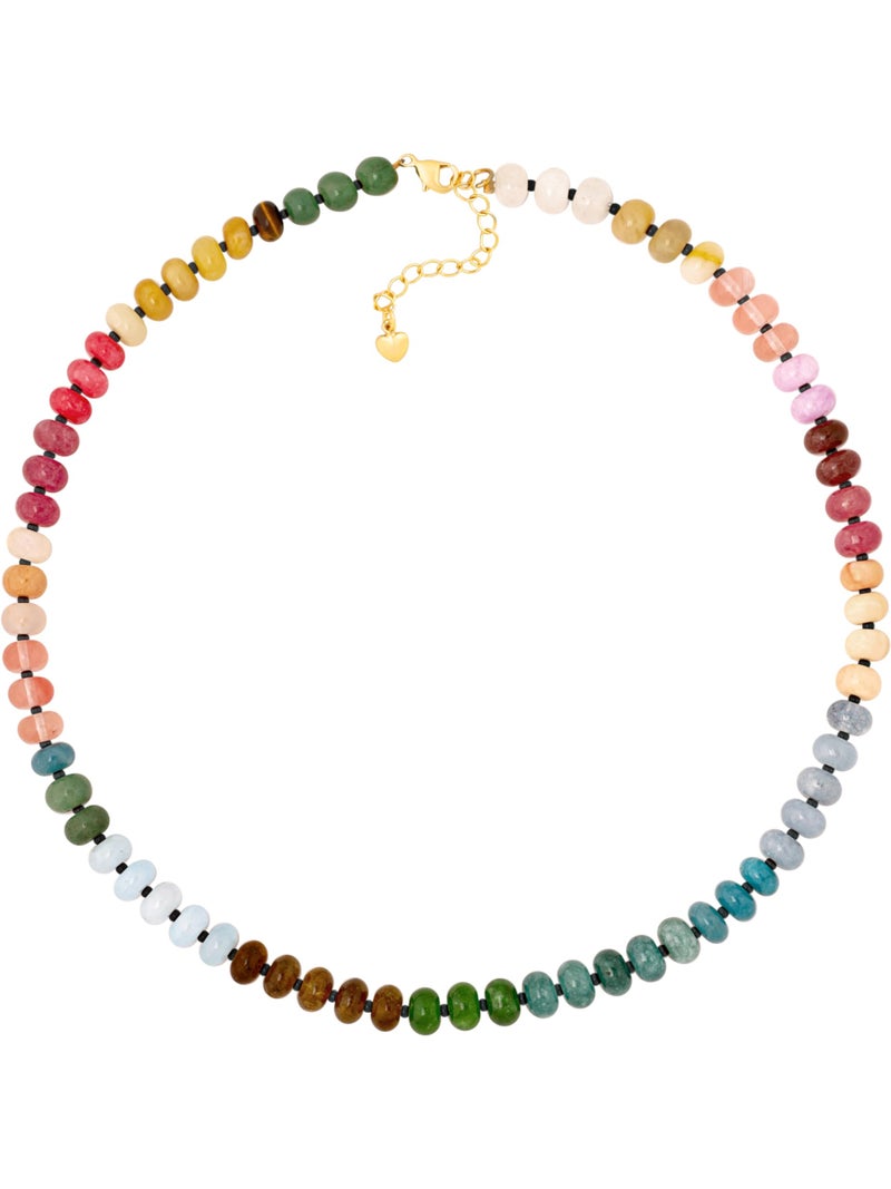 Sacina Boho Trendy Colorful Beaded Crystal Choker, Hippie Necklace, Y2k Summer Beach Necklace, Christmas Jewelry Gift for Women - Image 1
