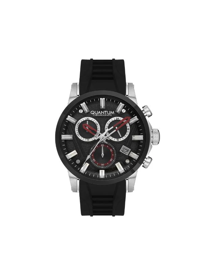 Quantum Men's Silicone Chronograph Watch PWG1126.351 - 45 mm