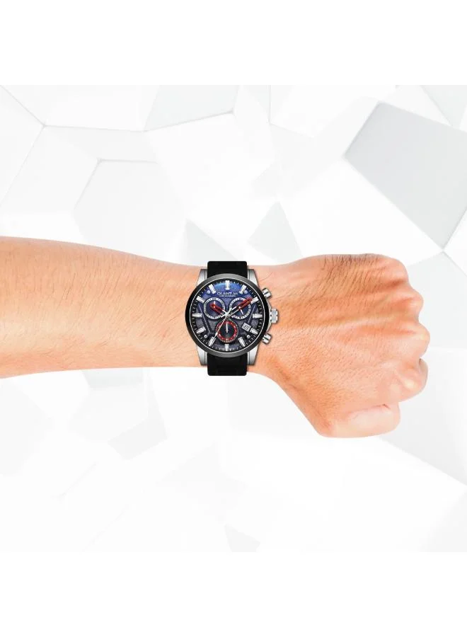 Quantum Men's Silicone Chronograph Watch PWG1126.351 - 45 mm