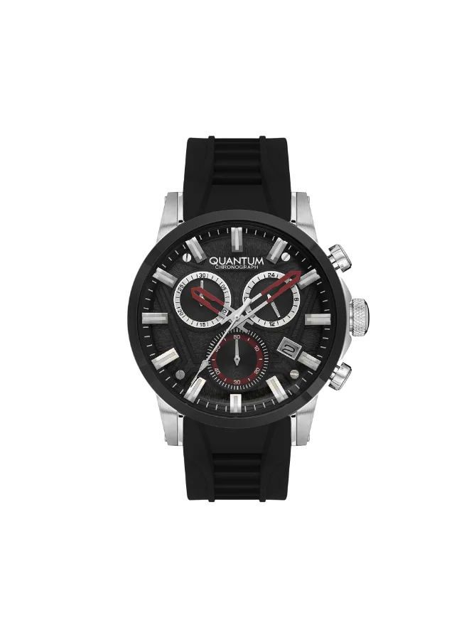 Quantum Men's Silicone Chronograph Watch PWG1126.351 - 45 mm