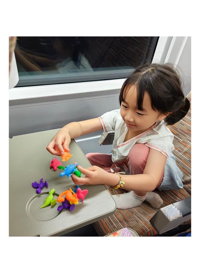 YUERFEILA 16 PCS Suction Cup Toys Bath Toys Party Favor for Kids ,Dinosaur Silicone Sucker Toys No Hole Bathtub Shower Toys Travel Toys Window Toys for Toddlers Boys Girls - Image 4