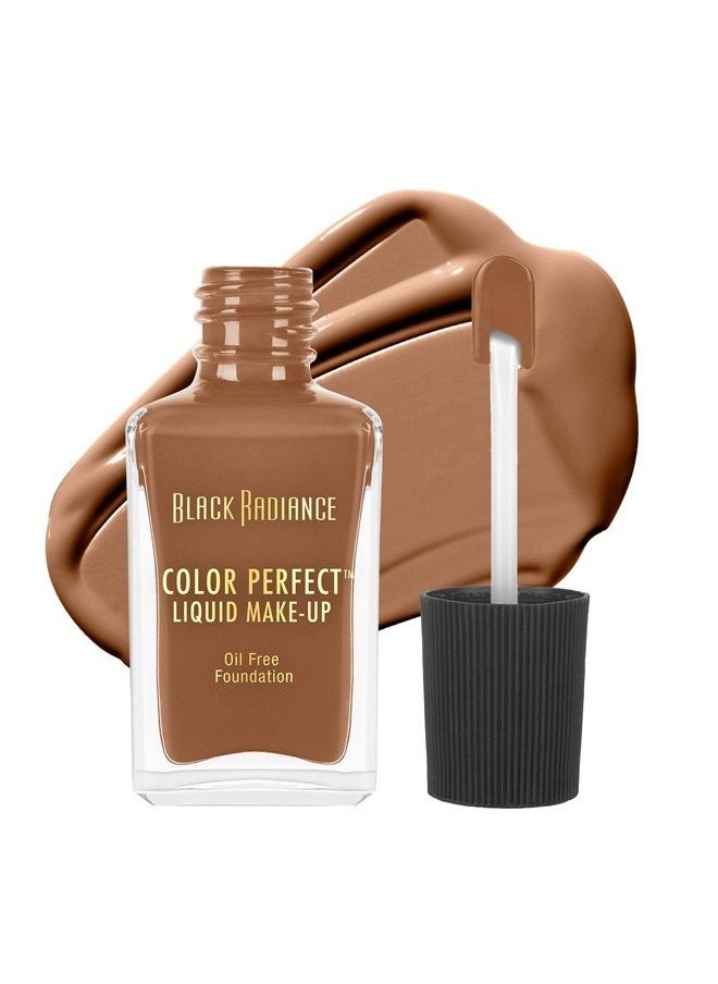 Black Radiance Color Perfect Liquid Full Coverage Foundation Makeup, Caramel, 1 Fluid Ounce  - Image 1