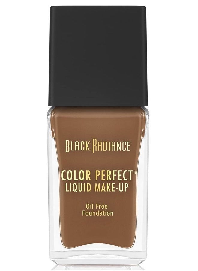 Black Radiance Color Perfect Liquid Full Coverage Foundation Makeup, Caramel, 1 Fluid Ounce  - Image 2