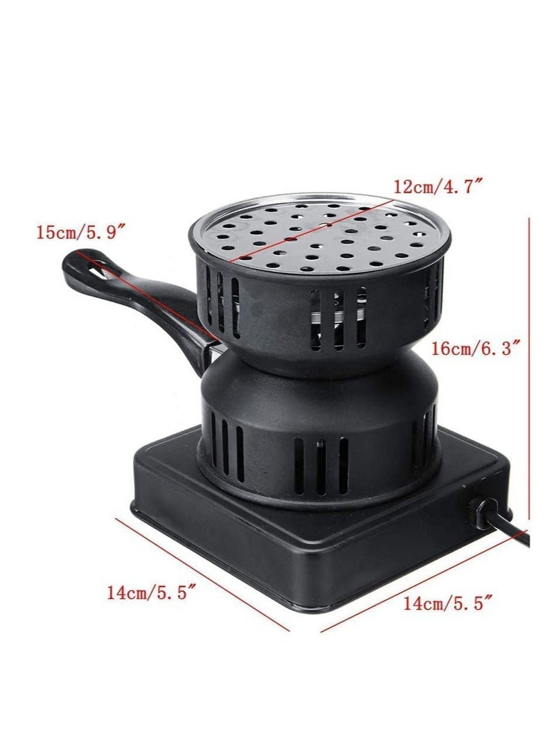 REFURA Electric Charcoal Starter, Fire Burner Stove - Porcelain Coating Removable Handle - For Boiler Bbq, Fire Entry And Coal Burner | Black | RE-8008 - Image 4