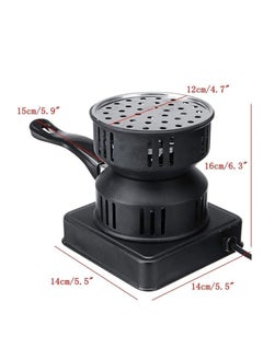 REFURA Electric Charcoal Starter, Fire Burner Stove - Porcelain Coating Removable Handle - For Boiler Bbq, Fire Entry And Coal Burner | Black | RE-8008  - Image 3