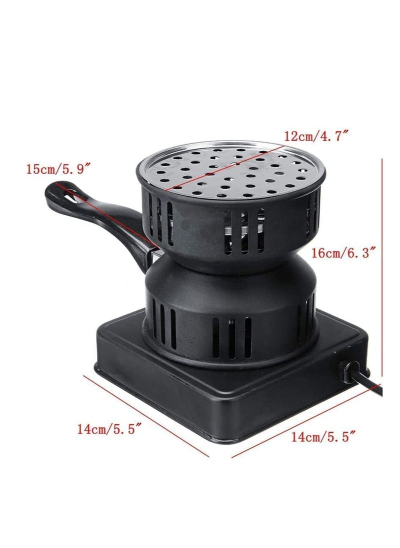 REFURA Electric Charcoal Starter, Fire Burner Stove - Porcelain Coating Removable Handle - For Boiler Bbq, Fire Entry And Coal Burner | Black | RE-8008  - Image 3