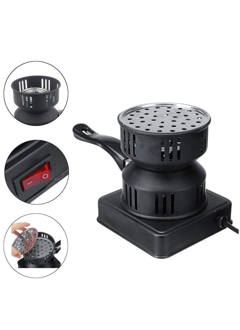 REFURA Electric Charcoal Starter, Fire Burner Stove - Porcelain Coating Removable Handle - For Boiler Bbq, Fire Entry And Coal Burner | Black | RE-8008  - Image 4