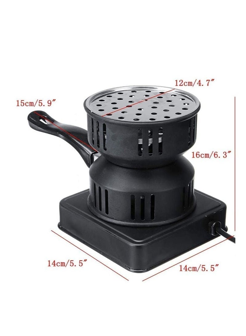 REFURA Electric Charcoal Starter, Fire Burner Stove - Porcelain Coating Removable Handle - For Boiler Bbq, Fire Entry And Coal Burner | Black | RE-8008 - Image 5