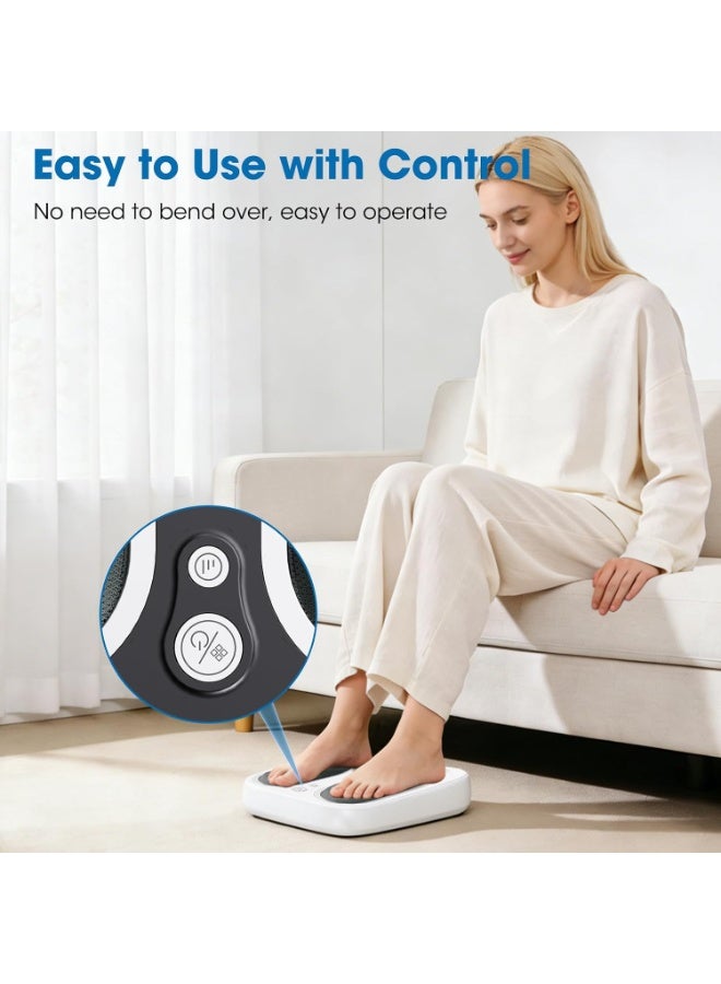 BlueFire Foot Massager Machine with Heat, Kneading & Vibration, 3 Massage Modes, 3 Intensity Levels, 2 Heat Levels, Full Sole Massage, 15-Min Auto Shut-Off, Washable Cover, USB Type-C Rechargeable Portable Foot Massager for Men & Women, Feet, Calves, Legs & Lower Back - Image 5