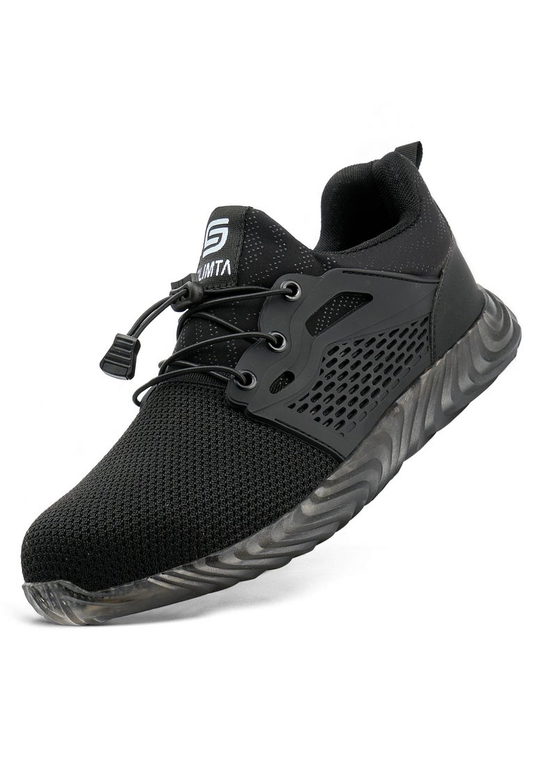 SLIMTA - SLIMTA Men Women Safety Shoes Non-Slip Steel Toe Cap Trainers Mesh Breathable Lightweight Comfortable Puncture Proof Industrial Shoes - Image 1