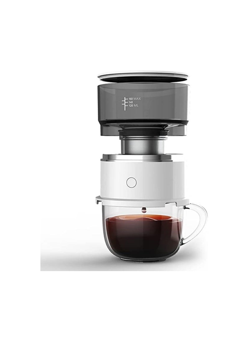 SYOSI Coffee Maker, Portable Coffee Maker, One-Touch Pour Over Drip Coffee Maker, with Stainless Steel Filter, Reusable Filter, for Travel, Camping, Office, Home  - Image 1