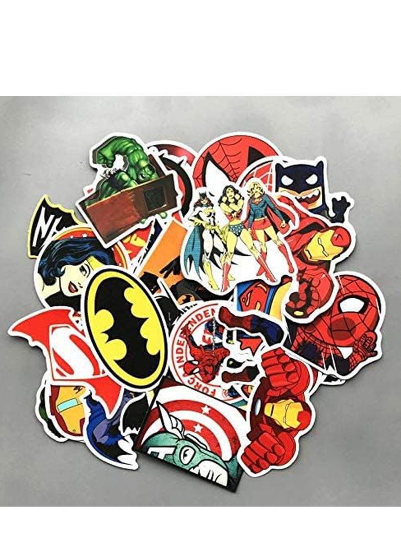 50 PCS Stickers,Cute Funny  MARVEL and DC Super Hero Stickers for Water Bottles Laptop Phone Case Luggage Waterproof Super Hero Theme Party Decor Space Stickers Gift for Kids Teens Adults - Image 3