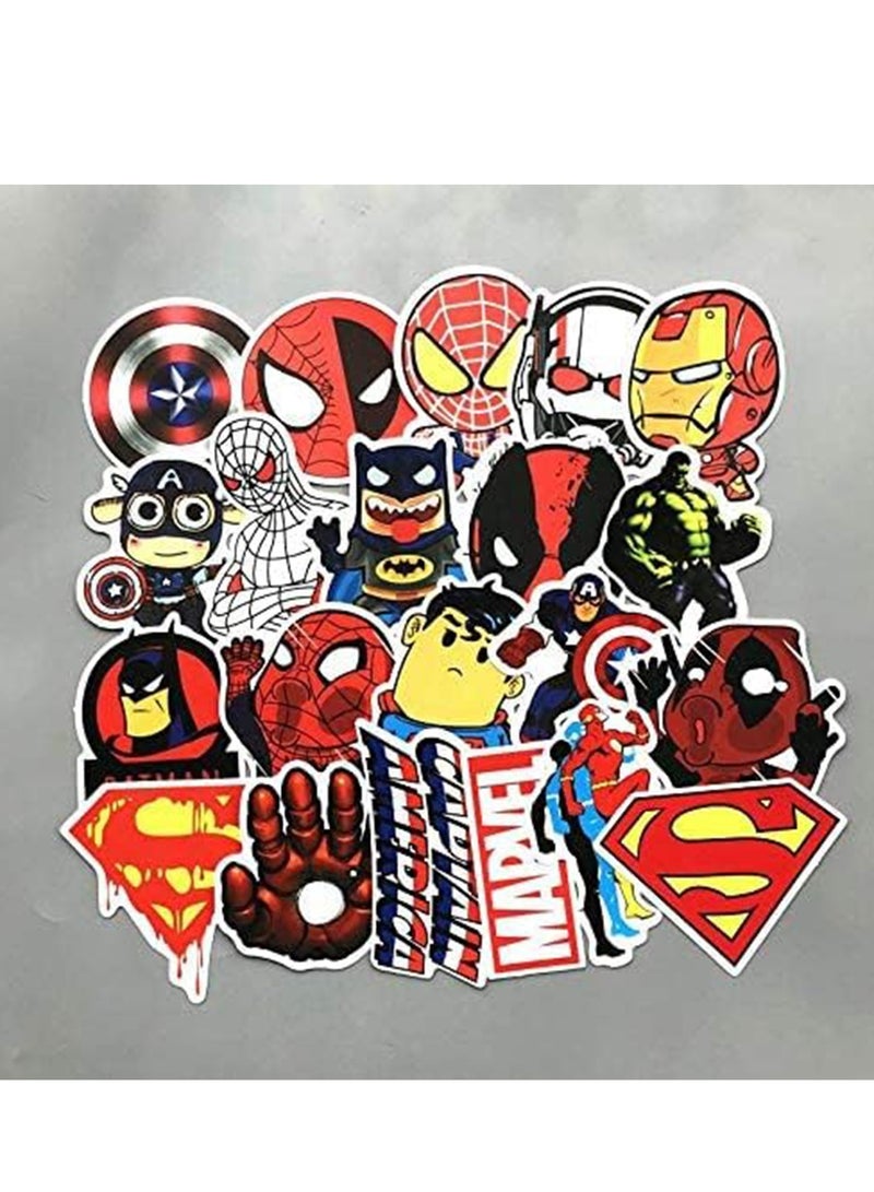Furtey 50 PCS Astronaut Stickers,Cute Funny  MARVEL and DC Super Hero Stickers for Water Bottles Laptop Phone Case Luggage Waterproof Super Hero Theme Party Decor Space Stickers Gift for Kids Teens Adults - Image 2