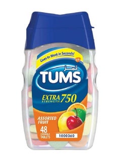 TUMS Tums Double Strength 750mg 48 Tablets 