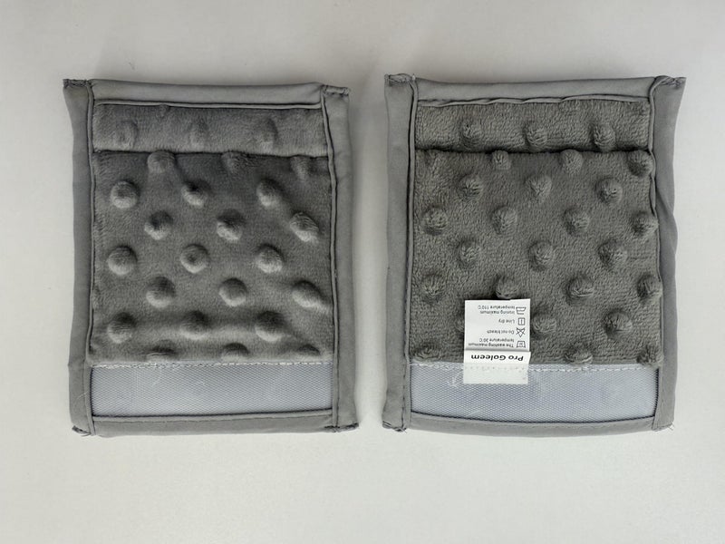 Pro Goleem Car Seat Strap Covers for Babies Unisex Soft Car Seat Strap Shoulder Pads for All Car Seats, Stroller, Pushcar, Small Size Designed for Newborn Gray - Image 5