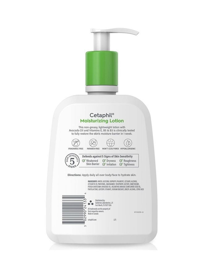Cetaphil Moisturizing Lotion Dry To Normal Sensitive Skin 591ml - Image 2