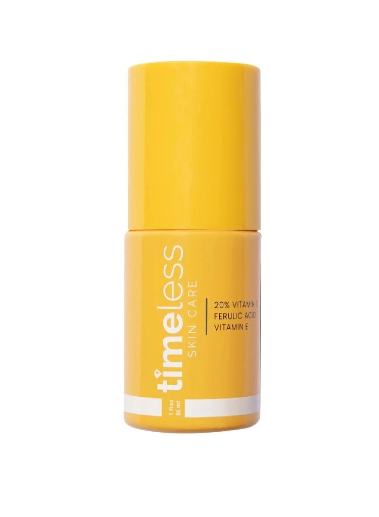 Timeless 20% Vitamin C + E + Ferulic Acid Serum Antioxidant Whitening Brightening Skincare 30ml - Image 1