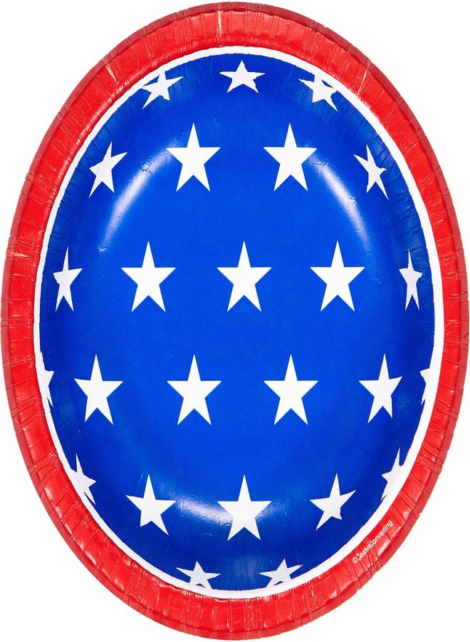 Creative Converting 319424 Stripes Paper Bowls, 20 oz. - Image 1