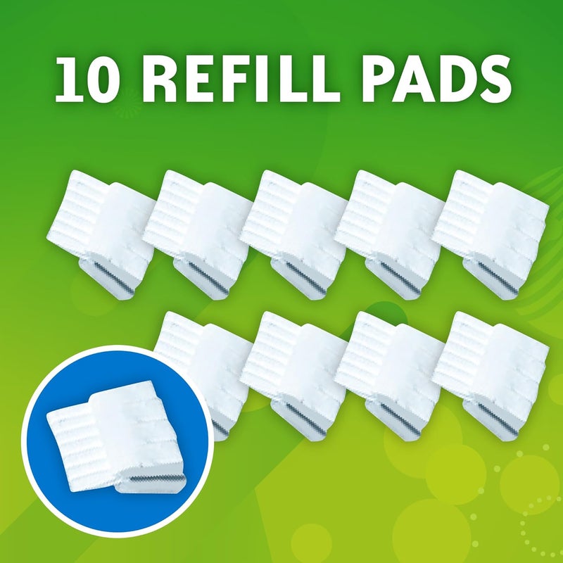 Scrubbing Bubbles Flushable Toilet Bowl Wand Cleaner Refills, Fresh Brush Cleaner Toilet Refill Pads, Removes Limescale & Odors, Citrus Scent, 10 Count (Pack of 1) - Image 4