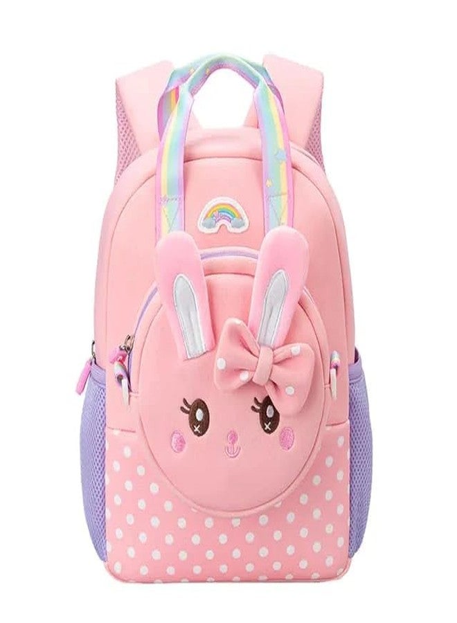 STOFFIER GARTEN Cute Rabbit Design Backpack for Kindergarten Kids with Detachable Front Pocket to Side Bag for School & Travel For Kids Age 3-5 - Image 1