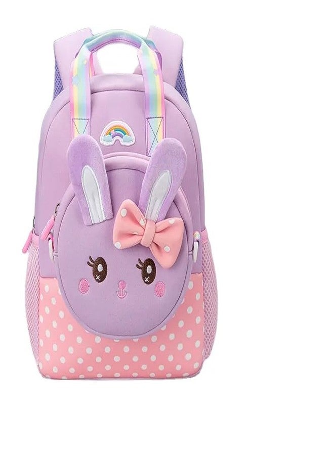 STOFFIER GARTEN Cute Rabbit Design Backpack for Kindergarten Kids with Detachable Front Pocket to Side Bag for School & Travel For Kids Age 3-5 - Image 4