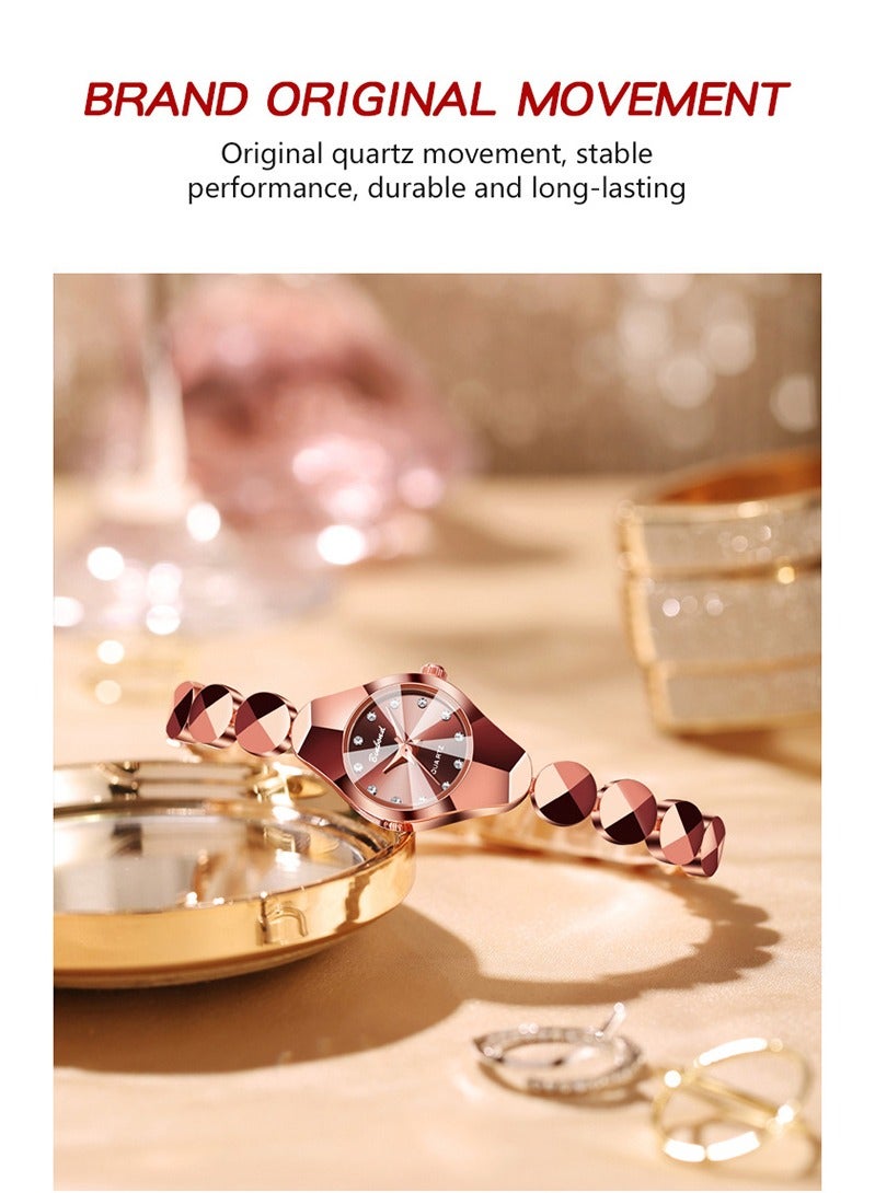 BINBOND Women's Steel Strap Quartz Watch Waterproof Elegant Watch Ladies Gifts - Image 5