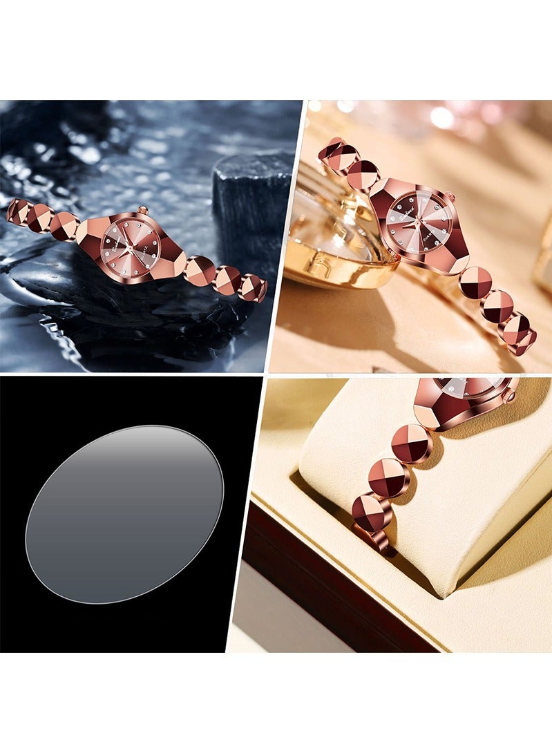 BINBOND Women's Steel Strap Quartz Watch Waterproof Elegant Watch Ladies Gifts - Image 4