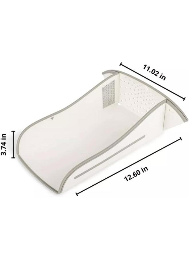 Eoptify Multifunctional Foldable Cutting Board with Knife Sharpener, Grinder, Drainer, and Built-In Grater. BPA-Free Plastic Chopping and Charcuterie Board for the Kitchen.  - Image 4