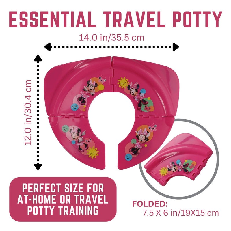 Disney Minnie Mouse"Smile" Folding Potty Seat - Travel Potty Training Seat - Image 2