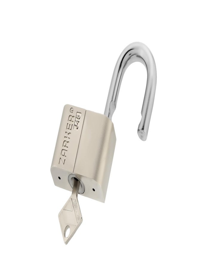 Zarker J45 keyed Padlock, Heavy Duty Stainless Steel Shackle Lock, Waterproof and Rustproof Storage, Warehouses, Garage, Outdoors, 1-Pack - Image 1