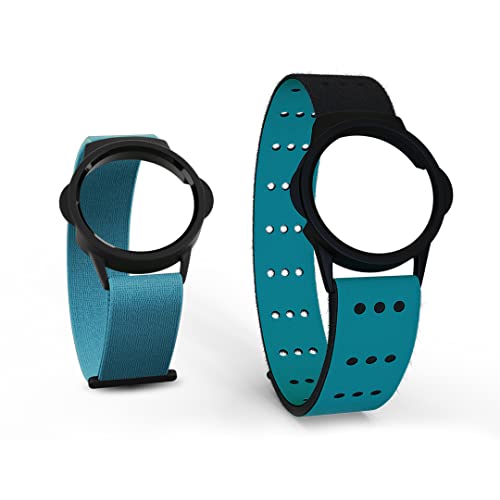 MYZONE MZ-Switch Replacement Arm & Wrist Straps - Aqua - Vibrant, Adjustable & Comfortable Replacement Fitness Band for the MZ-Switch - Image 1
