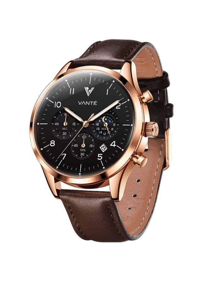 VOGUE VENUE VANTE Series Elegant Men's Chronograph Watch with Moon Phase by VOGUE VENUE-VNT011 - Image 1
