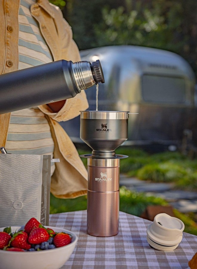 Stanley ستينلي بيرفكت برو بورو أوفر | صانع قهوة يدوي لكوب واحد | صانع قهوة بالتنقيط مع فلتر قابل لإعادة الاستخدام | سهل التنظيف من الفولاذ المقاوم للصدأ | خالي من BPA | توهج الفحم - Image 4