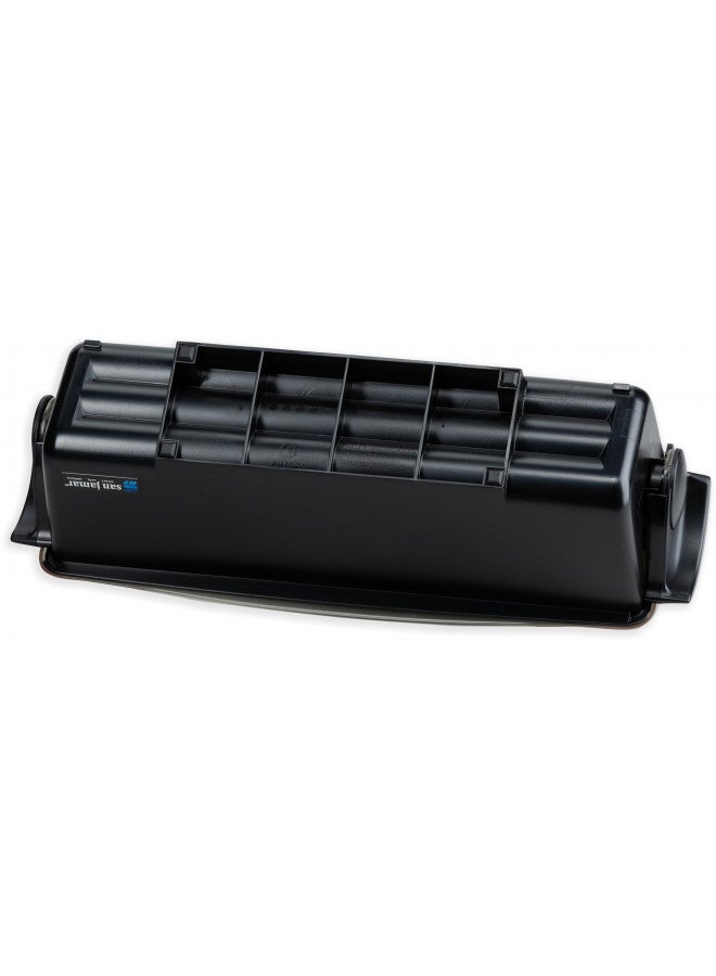 San Jamar Dome Garnish Center 5 Tray with Caddy for Kitchen, Bar, And Restaurants, Plastic, 8 Pints, Black - Image 5