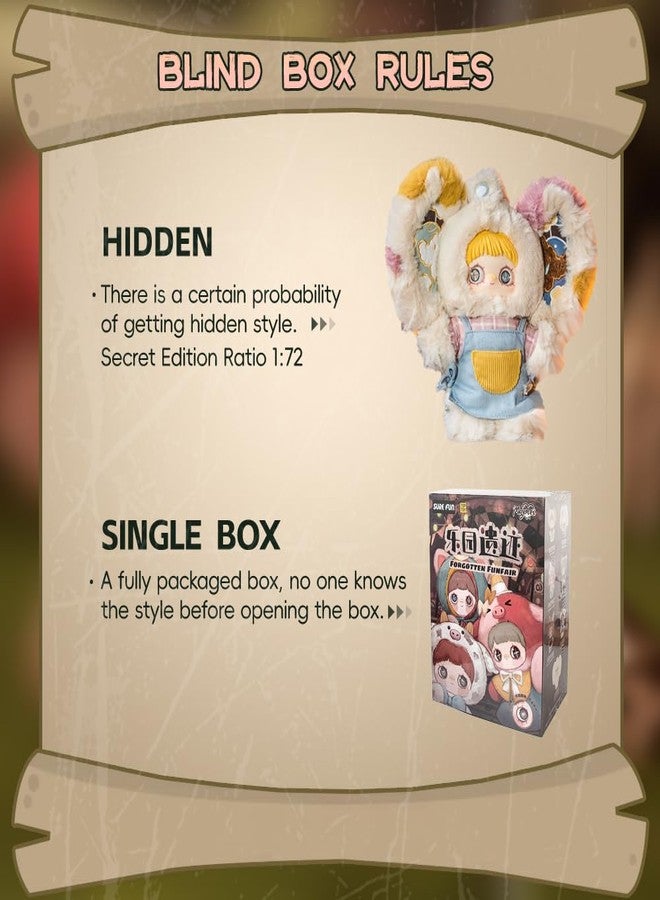 XiDonDon دمية XiDonDon Maymei Ruins of Paradise 400% Series Large Plush Blussing Box Doll Collectible Ornament Soft Toy for Birthday Gift (Single Box) - Image 3