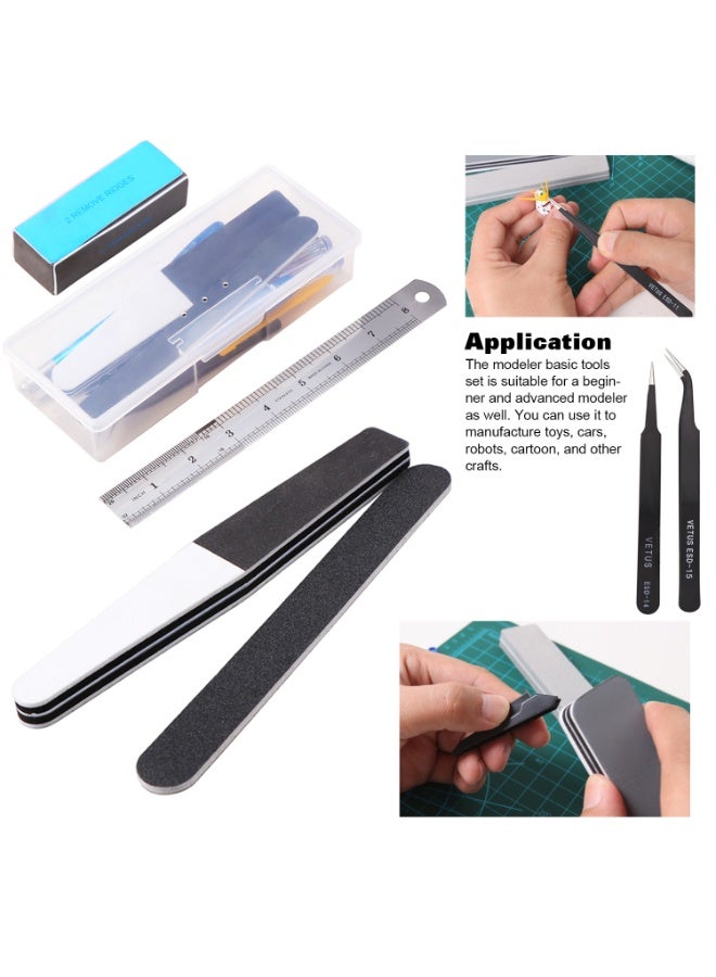 21PCS Gundam Modeler Basic Tools Model Building Set Hobby Building Tool Kit - Image 5