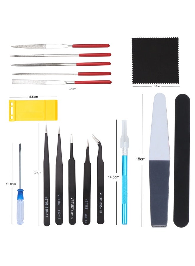21PCS Gundam Modeler Basic Tools Model Building Set Hobby Building Tool Kit - Image 3
