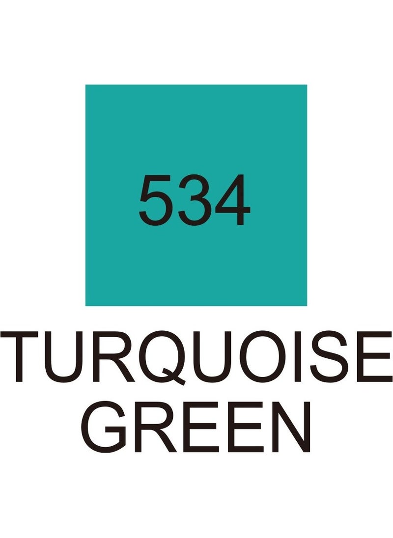 Zig Kurecolor KC3000 Twin S Marker Pen 534 Turquoise Green  - Image 3