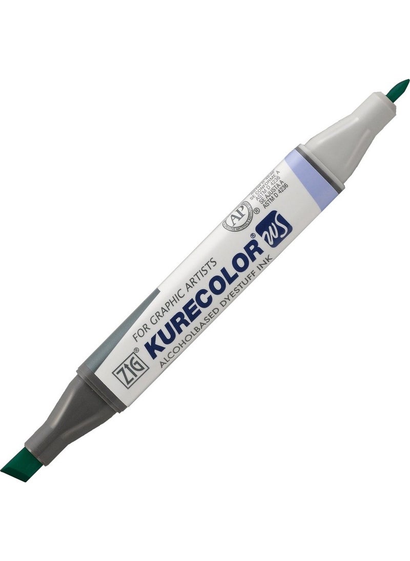 Zig Kurecolor KC3000 Twin S Marker Pen 534 Turquoise Green  - Image 1
