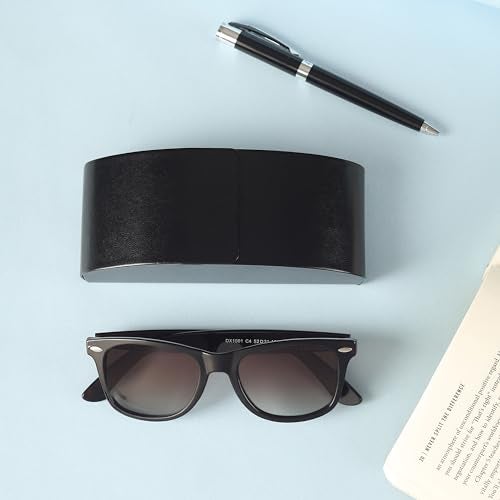 VIVID Vision Unisex Adult Lightweight Eyewear Specs Case Cover | Protect Eye Glasses | Chashma Dibbi | Sunglass Box | Closure - Magnetic | Faux Leather | IC-532 | Black - Image 4