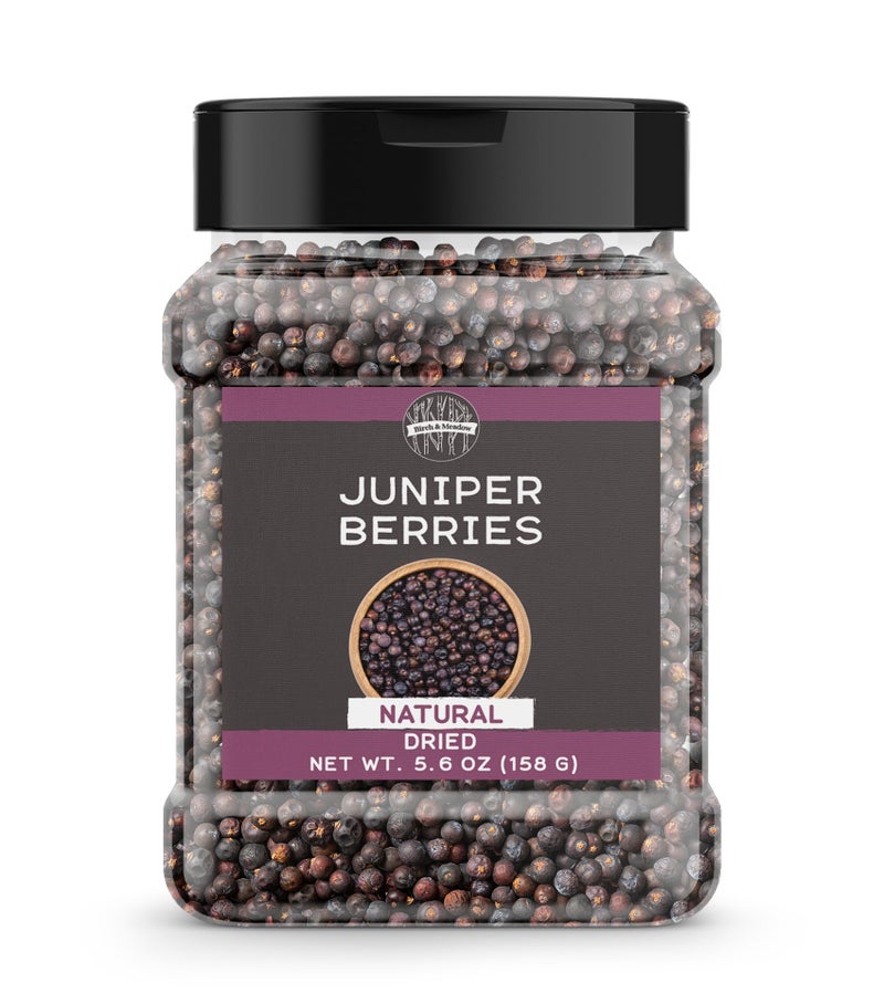 BIRCH & MEADOW توت العرعر من بيرش و ميدو، 5.6 أونصة، كامل، عشبي، نكهة قوية - Image 1
