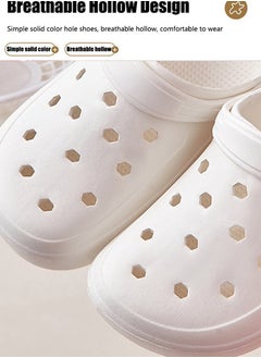 VUCATIN Unisex-Adult Garden Shoes Clogs Slip on Children Sandals Water Shoes for Indoor Outdoor Slides (White)  - Image 2