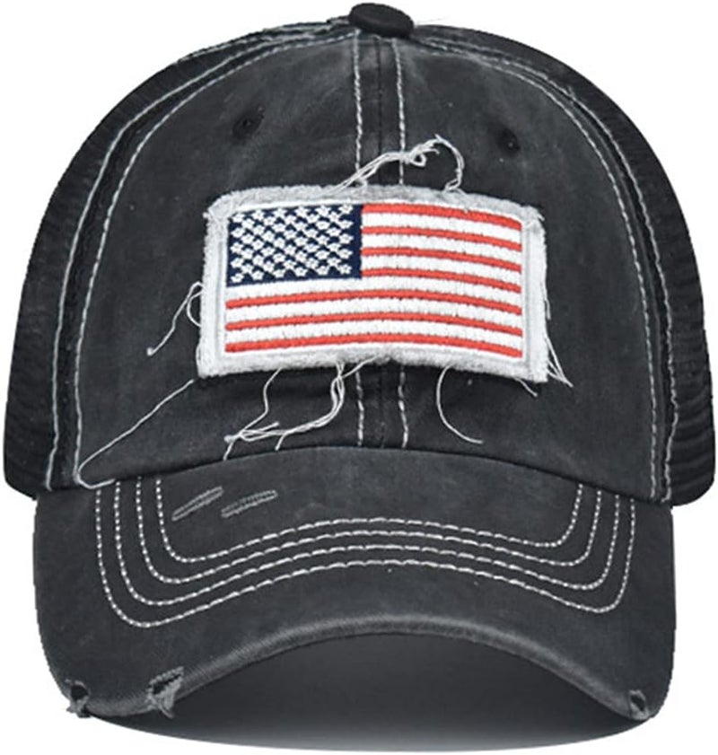 ProMindFun Womens Pony Hat High Ponytail Baseball Cap Girls Messy Bun Caps Camouflage Trucker Bad Hair Day Adjustable Dad Hat - Image 3