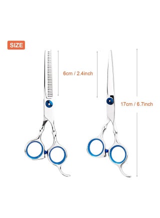 Professional Barber Hair Cutting Scissors Thinning Shears Kit Stainless Steel Hairdressing - view 5