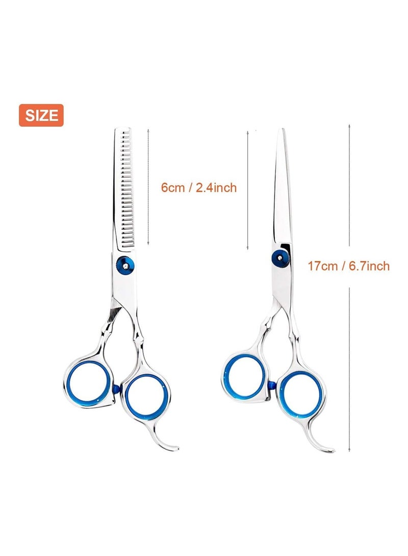 ORiTi Professional Barber Hair Cutting Scissors Thinning Shears Kit Stainless Steel Hairdressing - Image 5